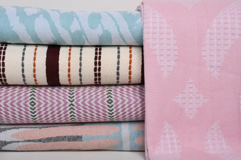 Woven Blanket, Wedding Favors, Decorative Blanket, Turkish Bedspread, King Size Bedspread, Extra Large Tablecloth, 80x60 Cotton Set of 5 Towel - 2