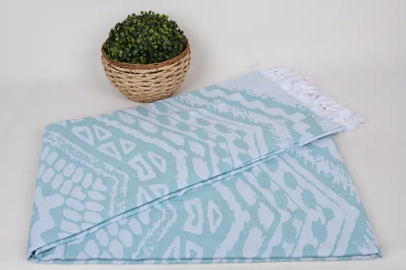Woven Blanket, Wedding Favors, Decorative Blanket, Turkish Bedspread, King Size Bedspread, Extra Large Tablecloth, 80x60 Cotton Set of 5 Towel - 5