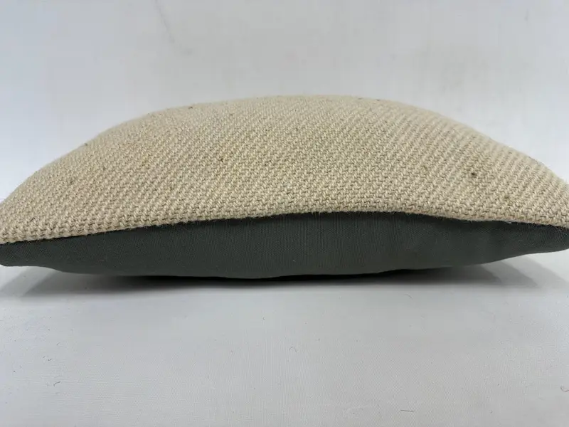 Vintage Pillow, Pillow for Sofa, Cushion Case, Turkish Kilim Pillow, 12x20 Beige Cushion, Turkish Bench Pillow Cover, Authentic Pillow - 5