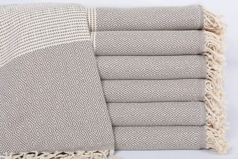 Dark Brown Chevron Bath Towel, Personalized Organic Cotton, 70x40 Inches