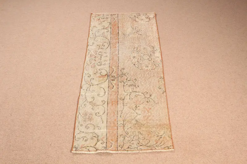 Elegante alfombra marroquí beige, decoración elegante del hogar de 2x4 pies