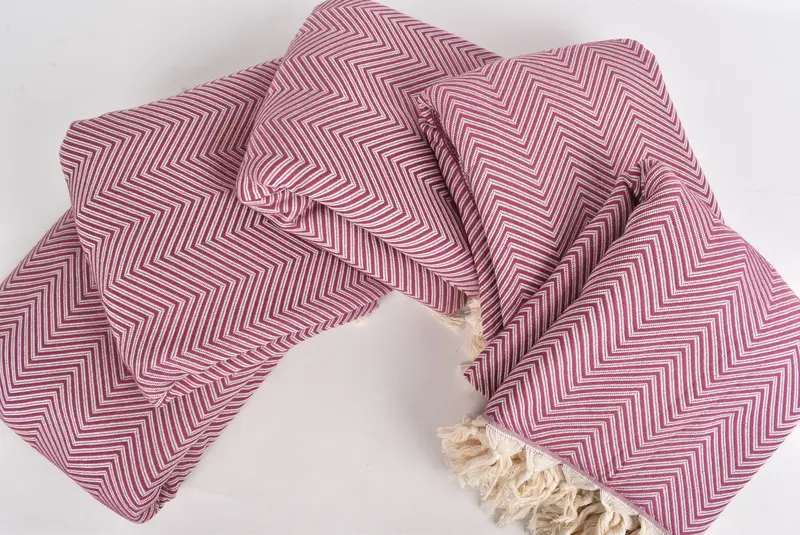 Gift For The Home Decor, Decorative Bedspread, Bridesmaid Gifts, 92x80 Cotton Striped Towel, Bohemian Bedspread, Turkish Blanket, Custom Blanket - 4