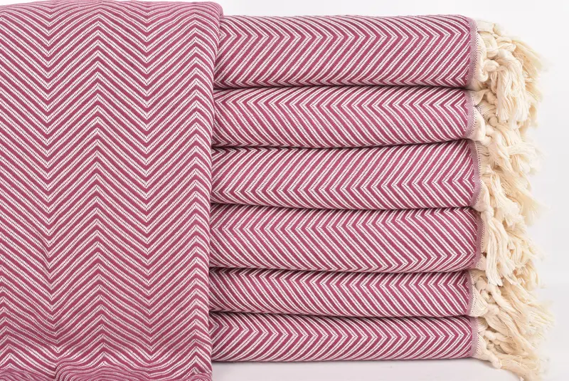 Gift For The Home Decor, Decorative Bedspread, Bridesmaid Gifts, 92x80 Cotton Striped Towel, Bohemian Bedspread, Turkish Blanket, Custom Blanket - 2