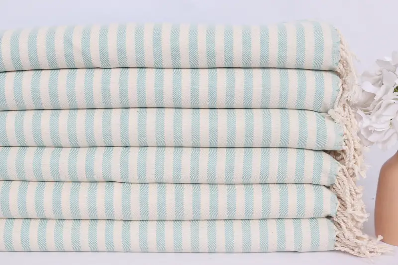 Spa Towel, 40x24 Cotton Striped Towel, Bridesmaid Gifts, Personalized Wedding Gift, Custom Hand Towel, Monogrammed Hand Towel, Beach Wedding Favor - 3