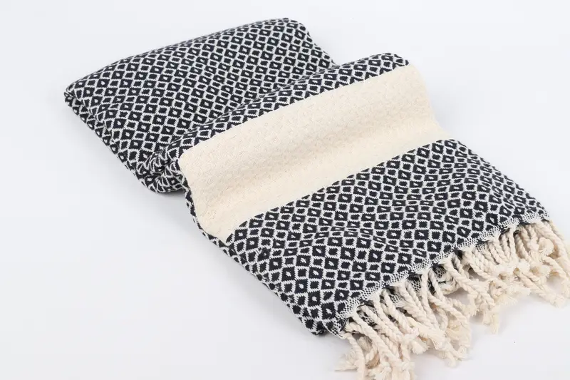 Gift For Her, Turkish towel, Custom Name Towel, Bachelorette Party Favors Beach, Embroidered Towel, Summer Towel, 70x40 Cotton Geometric Towel - 6