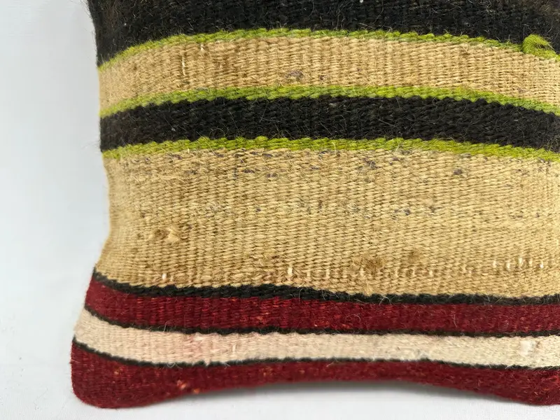 Traditional Cushion Cover, Vintage Kilim Pillow, Interior Designer Pillow, Pillow, Pastel Pillow Case, Kilim Cushion Sham, 12x12 Brown Cushion - 2
