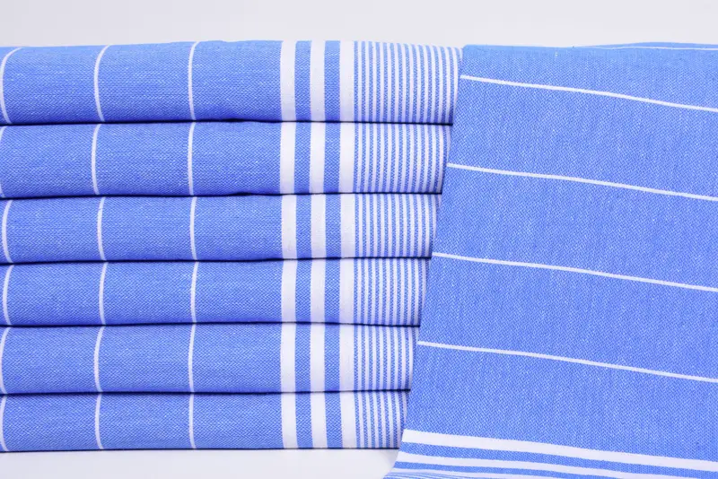 Monogrammed Hand Towel, 40x24 Cotton Striped Towel, Christmas Hand Towel, Monogram Hand Towel, Personalized Hand Towel, Best Friend Gift - 2