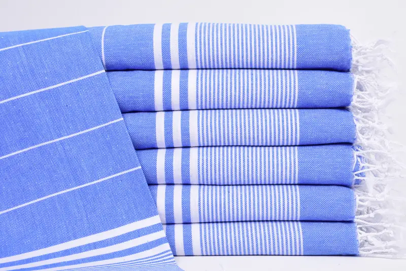 Monogrammed Hand Towel, 40x24 Cotton Striped Towel, Christmas Hand Towel, Monogram Hand Towel, Personalized Hand Towel, Best Friend Gift - 1