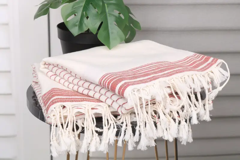 Quick-dry peshtemal, Bachelorette Towel, Travel towel, Sand-free towel, 68x36 Cotton Striped Towel, Embroidery Towels, Turkish Beach Towel Monogram - 3