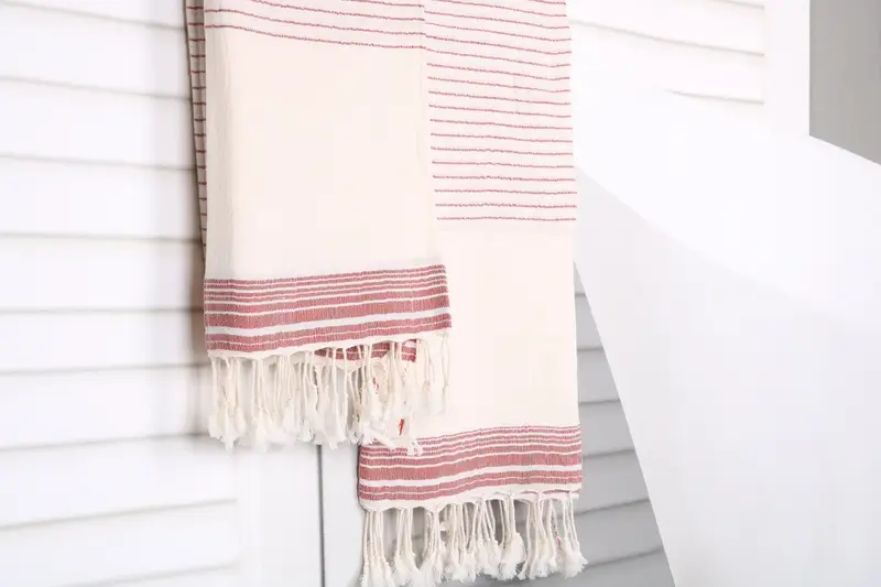 Quick-dry peshtemal, Bachelorette Towel, Travel towel, Sand-free towel, 68x36 Cotton Striped Towel, Embroidery Towels, Turkish Beach Towel Monogram - 8