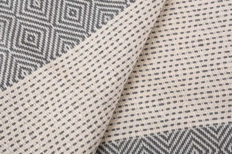 Embroidered Towel, 64x64 Cotton Round Diamond Towel, Xmas Gifts, Wedding Favors, Pool Towels, Personalized Gift, Turkish fouta towel for outdoor use - 3