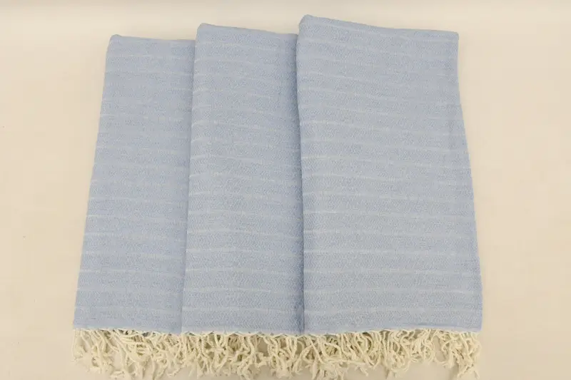 Beach towel, Turkish Towel USA, Oversized lightweight Turkish bath towel USA, 70x40 Cotton Striped Towel, Custom Beach Towel, Spa Gift, Scarf Towel - 3
