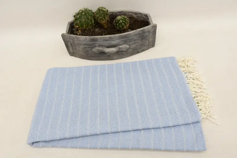 Beach towel, Turkish Towel USA, Oversized lightweight Turkish bath towel USA, 70x40 Cotton Striped Towel, Custom Beach Towel, Spa Gift, Scarf Towel - 6