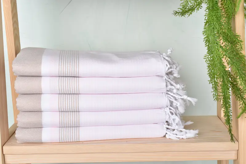 Turkish towel, Lightweight towel, Kids Beach Towel, 68x40 Cotton Striped Towel, Wedding Favors, Grandma Gift, Custom Wedding Gift From Bridesmaid - 2