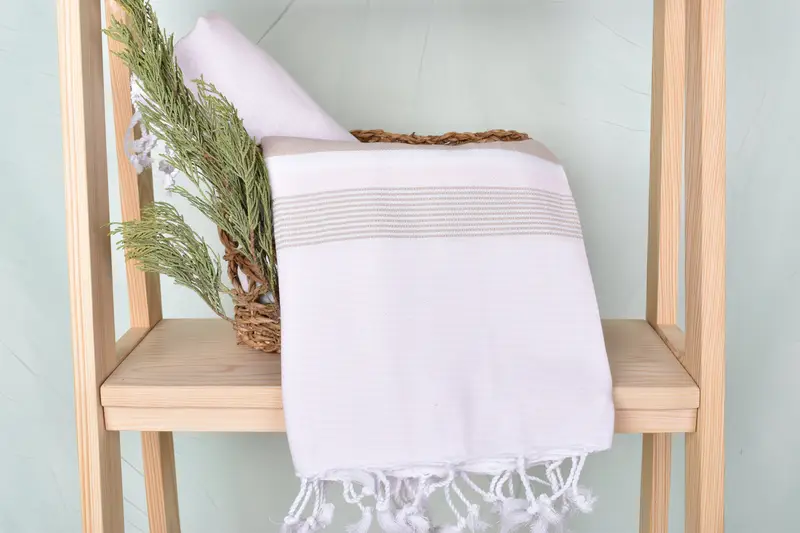 Turkish towel, Lightweight towel, Kids Beach Towel, 68x40 Cotton Striped Towel, Wedding Favors, Grandma Gift, Custom Wedding Gift From Bridesmaid - 4