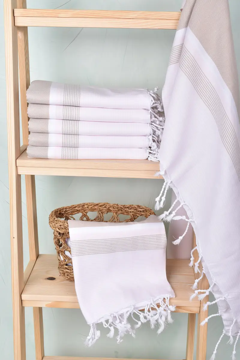 Turkish towel, Lightweight towel, Kids Beach Towel, 68x40 Cotton Striped Towel, Wedding Favors, Grandma Gift, Custom Wedding Gift From Bridesmaid - 3