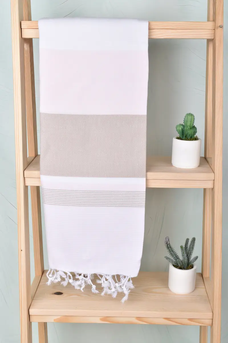 Turkish towel, Lightweight towel, Kids Beach Towel, 68x40 Cotton Striped Towel, Wedding Favors, Grandma Gift, Custom Wedding Gift From Bridesmaid - 8