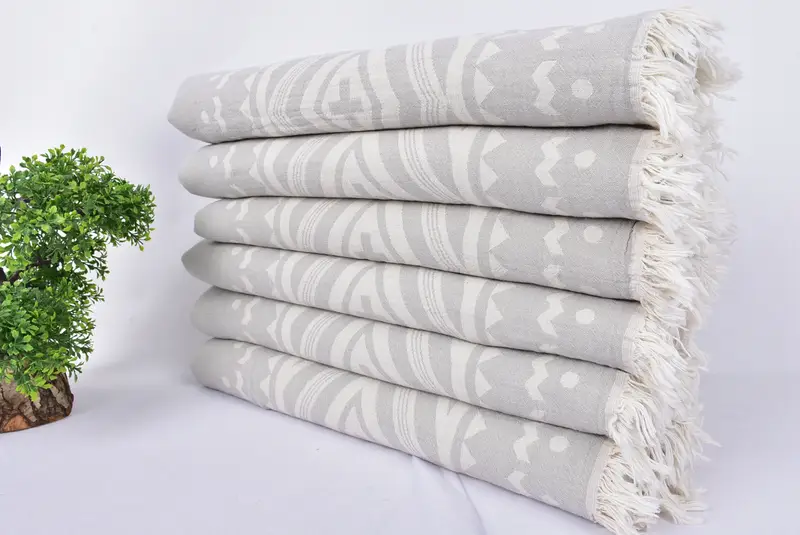 70x36 Cotton Plus Design Towel, Best Beach Towel, Wedding Anniversary Gift, Large Turkish Towel, Towel With Name, Housewarming Gift, Gift For Mom - 4