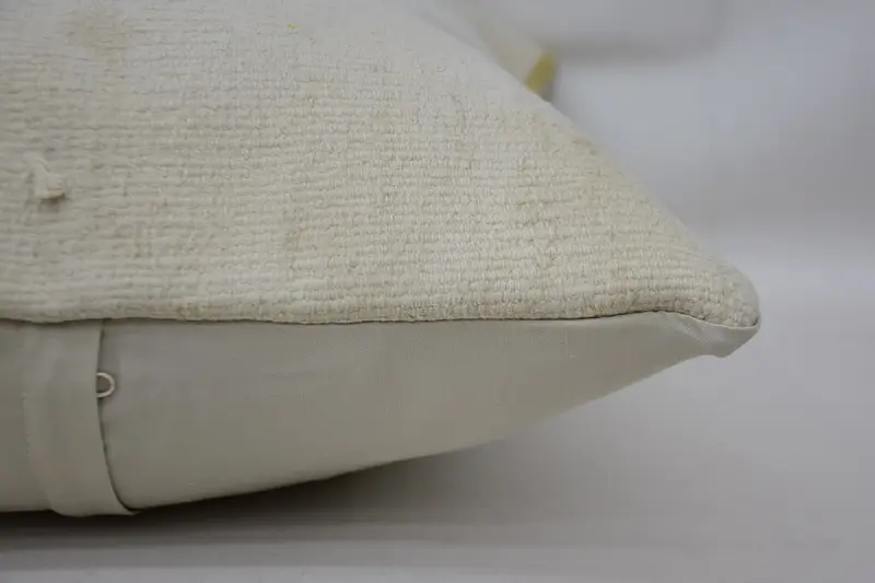 Turkish Pillow, Handmade Throw Pillow, Pillow, Cotton Cushion Cover, 20x20 White Pillow, Home Decor Pillow, Gift Pillow - 5