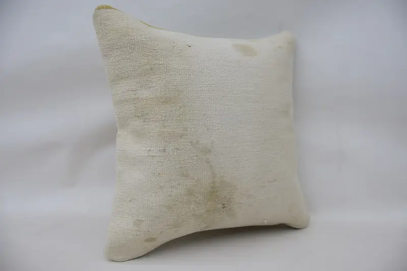 Turkish Pillow, Handmade Throw Pillow, Pillow, Cotton Cushion Cover, 20x20 White Pillow, Home Decor Pillow, Gift Pillow - 2