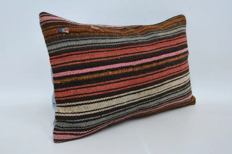 Gift Pillow, Cushion Case, 12x20 Red Pillow Sham, Ethnical Kilim Rug Pillow, Hippie Throw Pillow, Accent Throw Cushion Cover, Home Decor Pillow - 3