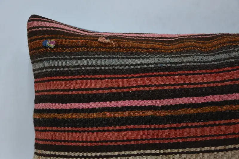 Gift Pillow, Cushion Case, 12x20 Red Pillow Sham, Ethnical Kilim Rug Pillow, Hippie Throw Pillow, Accent Throw Cushion Cover, Home Decor Pillow - 2