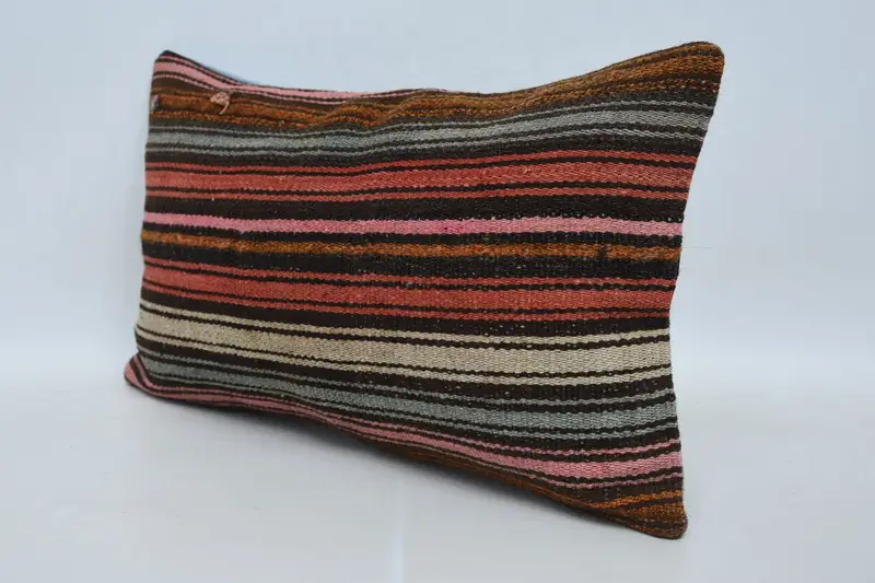 Gift Pillow, Cushion Case, 12x20 Red Pillow Sham, Ethnical Kilim Rug Pillow, Hippie Throw Pillow, Accent Throw Cushion Cover, Home Decor Pillow - 4