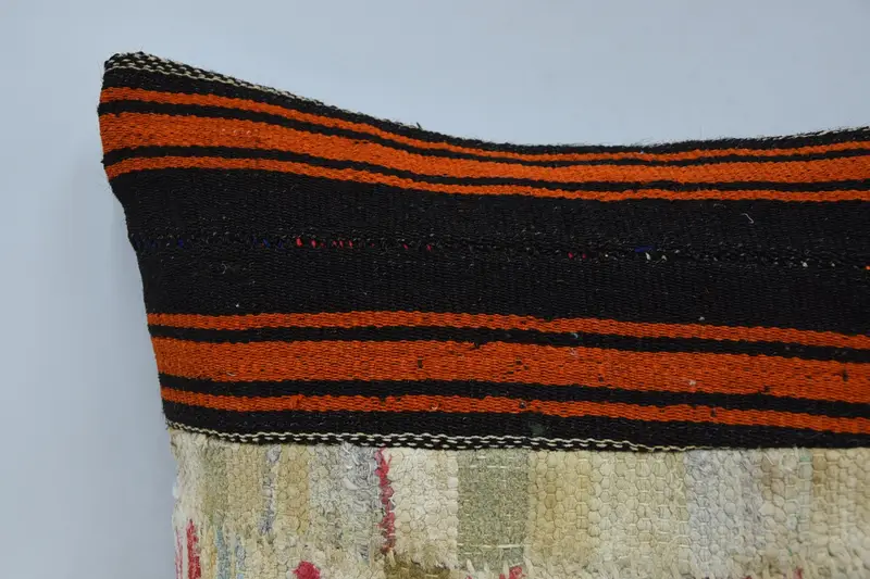 Retro Cushion Case, 20x20 Brown Cushion, Pillow Cover, Pillow for Sofa, Vintage Kilim Pillow Cushion, Antique Pillows, Gift Pillow - 2