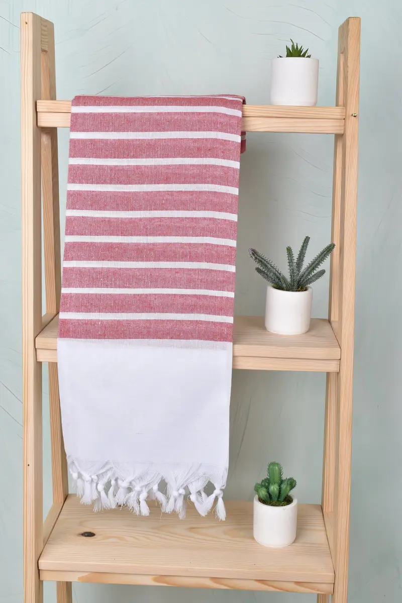 Memorial Gift, Organic towel, 70x40 Cotton Striped Towel, Bachelor Bachelorette Party Favors, Beach Bachelorette Party Decorations, Luxury towel - 8