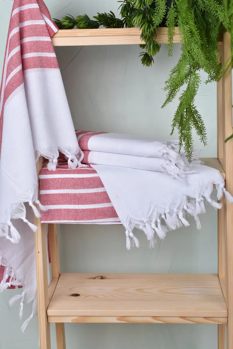 Memorial Gift, Organic towel, 70x40 Cotton Striped Towel, Bachelor Bachelorette Party Favors, Beach Bachelorette Party Decorations, Luxury towel - 6