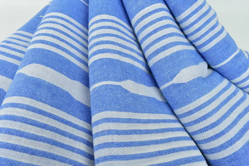 Monogram Blanket, 84x60 Cotton Patterned Towel, Housewarming Gift, Wedding Gift For Bride, Organic Beach Blanket, Organic Throw, Woven Throw Blanket - 6