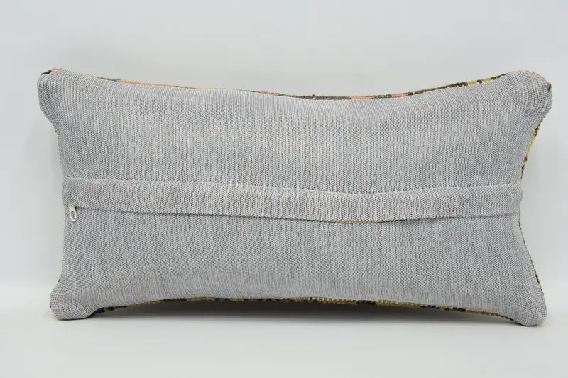 Gift Pillow, Personalized Gift Pillow Pillow Cover, Pillow Case, Kilim Cushion Sham, Vintage Kilim Throw Pillow, 8x16 Brown Pillow Sham - 6