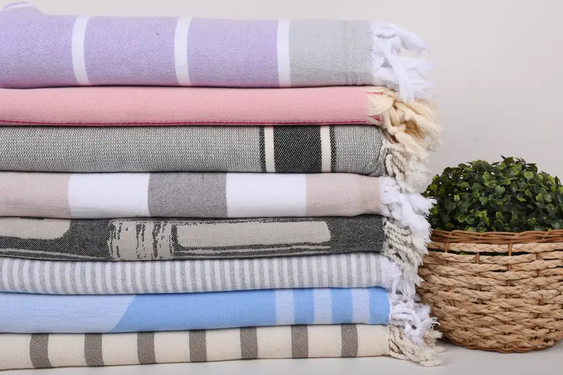 70x40 Cotton Set of 8 Towel, Bachelorette Party Gift, Lightweight towel, Beach Theme Wedding Gift, Beach Wedding Favor, Peshtemal, Turkish Towel USA - 2
