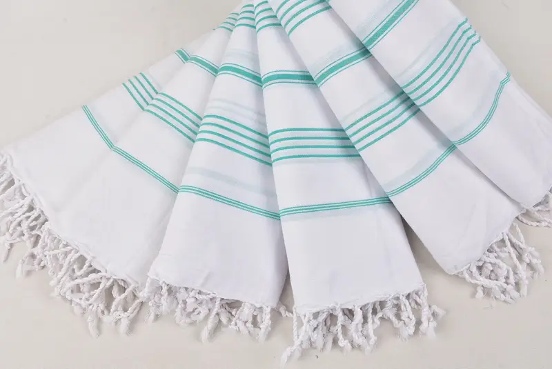 Personalized Bridesmaid Gift, Personalized Wedding Gift, 70x40 Cotton Striped Towel, Bachelorette Favor, Bridal Shower Gift, Custom Beach Towels - 4