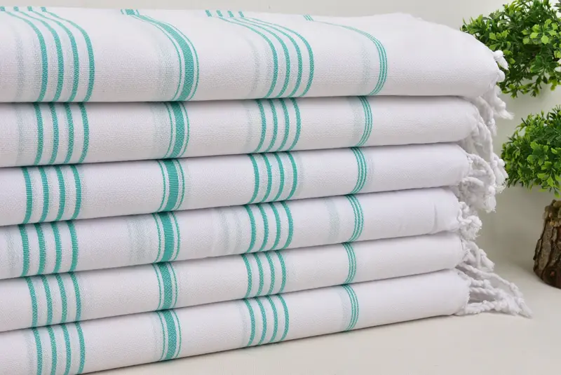 Personalized Bridesmaid Gift, Personalized Wedding Gift, 70x40 Cotton Striped Towel, Bachelorette Favor, Bridal Shower Gift, Custom Beach Towels - 3