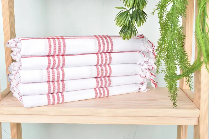 Personalized Wedding Gift, Soft towel, Housewarming Gift, Beach Theme Wedding Gift, Wedding Day Gift For Bride, 68x32 Cotton Striped Towel - 2