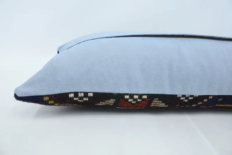 Turkish Kilim Pillow, Tribal Cushion Case, Sofa Pillow, 16x48 Purple Pillow Sham, Pillow Sham, Antique Pillows, Pillow for Couch - 6