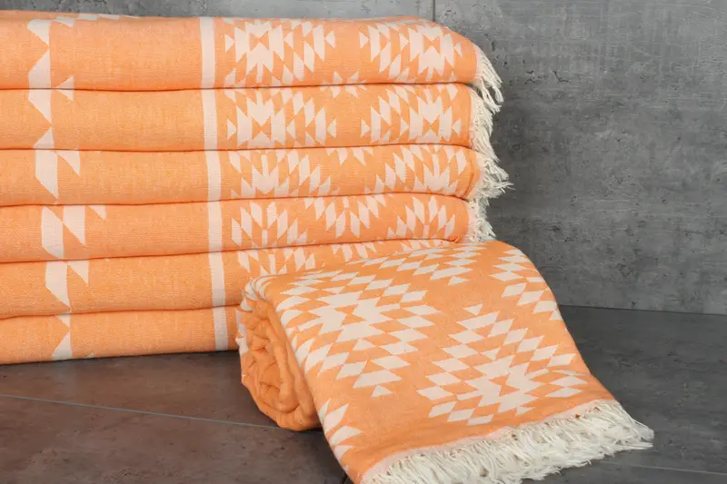 Monogram Blanket, Wedding Hand Made Gift, Bachelor Gift, Tablecloth, Housewarming Gift, Family Gift Basket, 84x56 Cotton Kilim Towel - 3