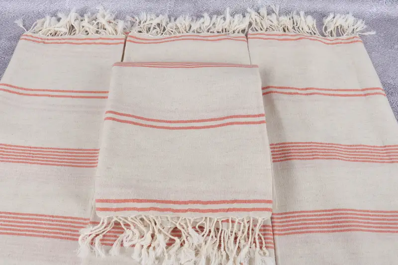 Personalised Gift, Gift For The Home Decor, Embroidered Beach Towel, Organic towel, Lightweight towel, Wedding Favors, 80x36 Cotton Striped Towel - 4