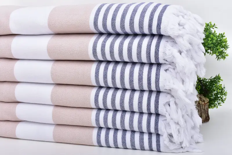 Gym Towel, Employee Gifts, Beach towel, 68x36 Cotton Striped Terry Towel, Personalized Beach Towel, Monogrammed Turkish Towel, Embroidered Towel - 3