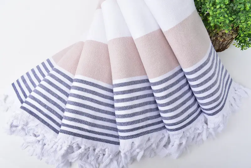 Gym Towel, Employee Gifts, Beach towel, 68x36 Cotton Striped Terry Towel, Personalized Beach Towel, Monogrammed Turkish Towel, Embroidered Towel - 4