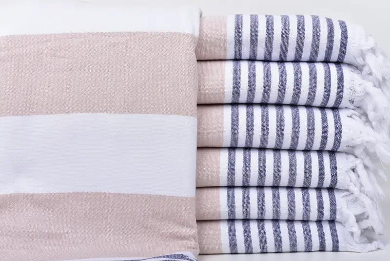 Gym Towel, Employee Gifts, Beach towel, 68x36 Cotton Striped Terry Towel, Personalized Beach Towel, Monogrammed Turkish Towel, Embroidered Towel - 1