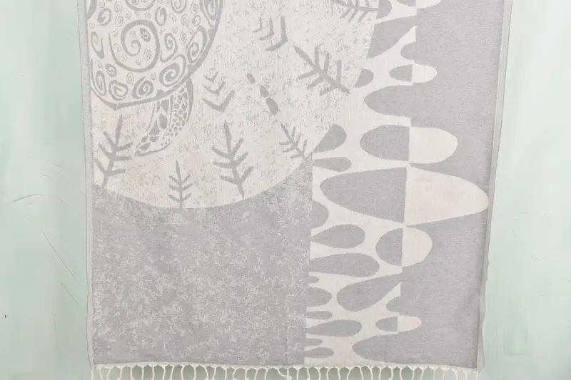 Organic Turkish towel, Custom Wedding Gifts, 70x40 Cotton Turtle Design Towel, Christmas Favors, Eco-Friendly Turkish Towel, Wedding Gifts Towel - 1