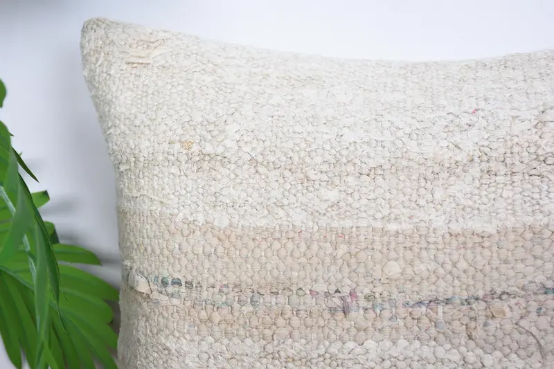 Pillow Case, Antique Pillows, Vintage Kilim Throw Pillow, Home Decor Pillow, Ethnic Throw Pillow Cover, 16x16 White Pillow Case - 2