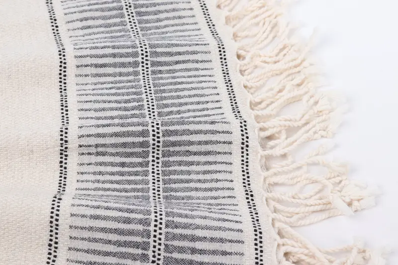 Handmade Turkish Towel, Bridal Gifts, Bridesmaid Towel, 70x40 Linen Striped Towel, Quick-dry towel, Embroidered Towel, Best Beach Towel - 8