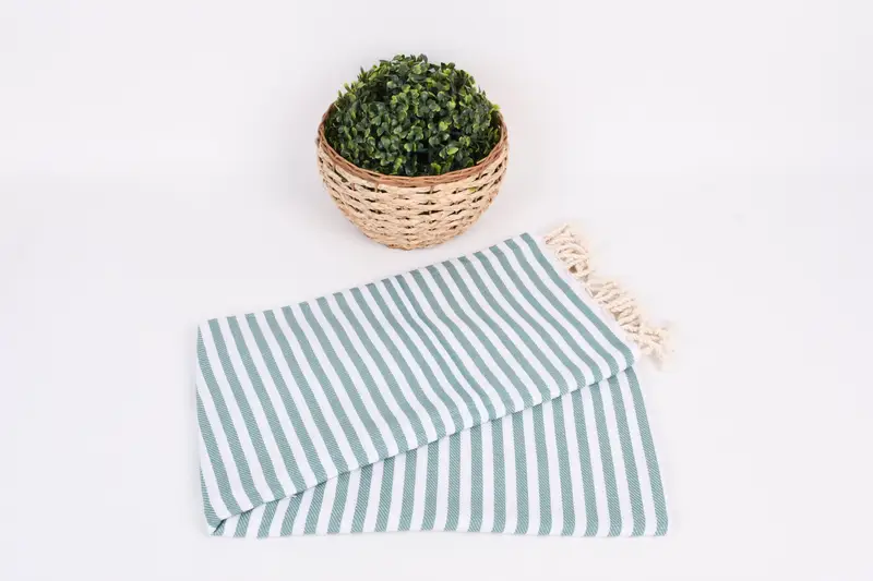 Gift For Her, Personalized Wedding Gift For Couple, Personalized Beach Towel, 70x40 Cotton Striped Towel, Beach towel, Monogram Turkish Bath Towel - 4