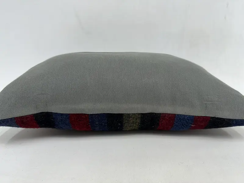 Vintage Pillow, Pillow Cover, 12x20 Red Cushion, Cozy Throw Pillow Sham, Ethnical Kilim Rug Pillow, Neutral Throw Cushion, Pillow for Couch - 7