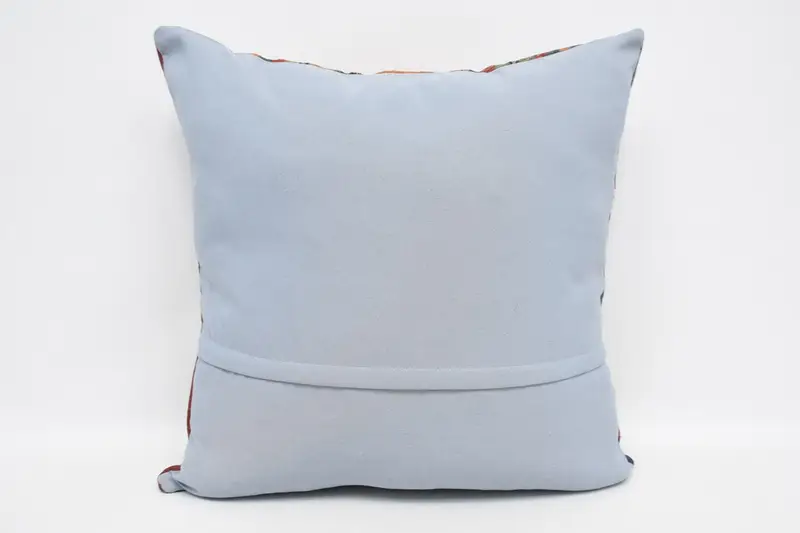 Turkish Pillow, 28x28 Orange Pillow Cover, Boho Pillow Sham Cover, Pillow, Square Throw Pillow Sham, Tribal Pillow Cover, Vintage Pillow - 6