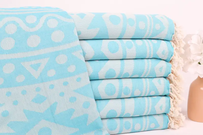 Turkish bath towel, Wedding Favors, Valentines Gift, Organic towel, Holiday Towel, 70x40 Cotton Round Pattern Towel, Extra large Turkish bath towel - 2