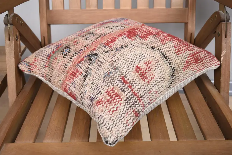 14x14 Red Pillow Cover, Pillow for Sofa, Rustic Cushion Cover, Accent Throw Pillow Case, Pillow Sham, Turkish Pillow, Vintage Pillow - 4